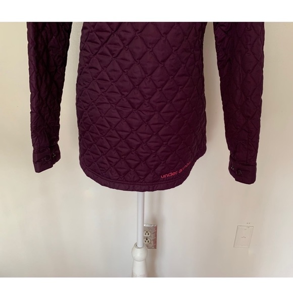 Under Armour Storm Purple Hooded Quilted Puffer Coat Size Medium - Picture 5 of 12